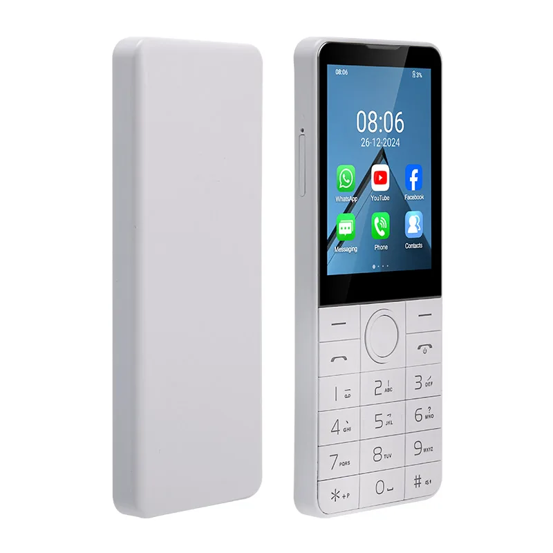 DOOV R77 4G Smart Touch Screen Keypad Mobile Phone without Camera 2.8 Inch 3GB+32GB 2100mAh Android 13 Whatsapp Hebrew keyboard 3