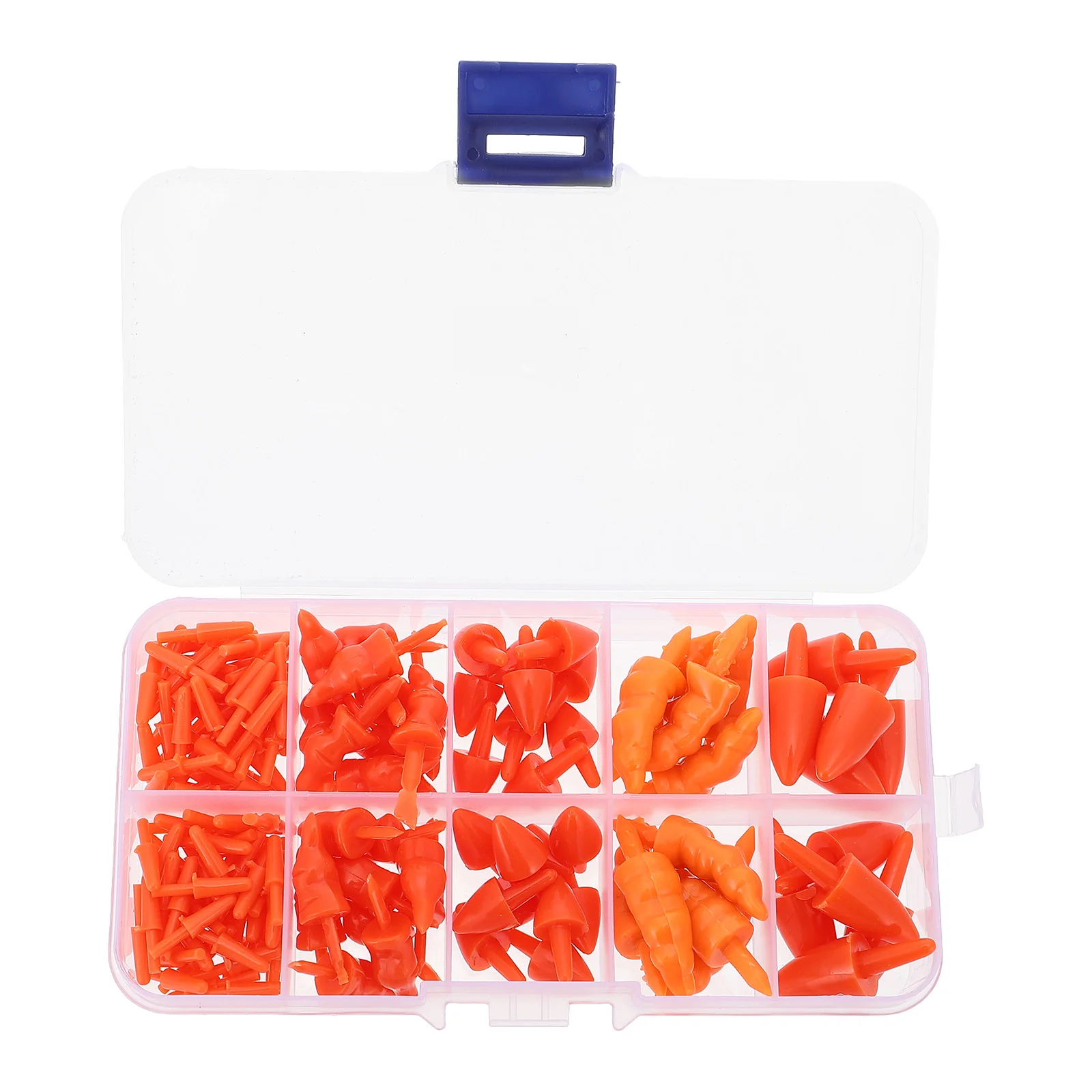 Red Nose Red Nose Christmas Crafts 160pcs Snowman Nose Carrots Craft Plastic for Toy Making for Diy Craft Making