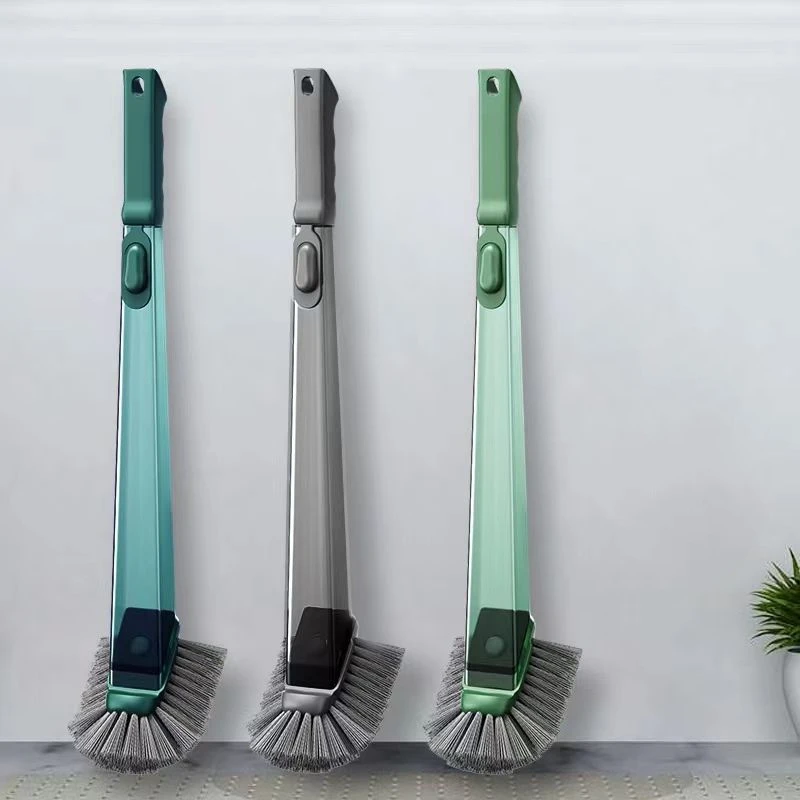 

Additive liquid long handle household bathroom toilet brush toilet brush no dead Angle of 360 degrees hang a wall clean artifact