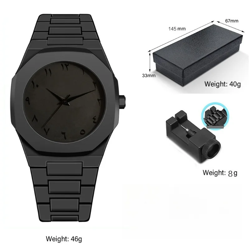 High-level New Arabic Digital Men Quartz Watch Modern Minimalist Waterproof Casual Lightweight Sports Business Watches