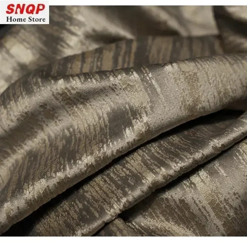 European Luxury Velvet Curtains For Living Room Dining Bedroom Blackout Tulle Grey Vintage Golden Lace Stitching Custom Elegant