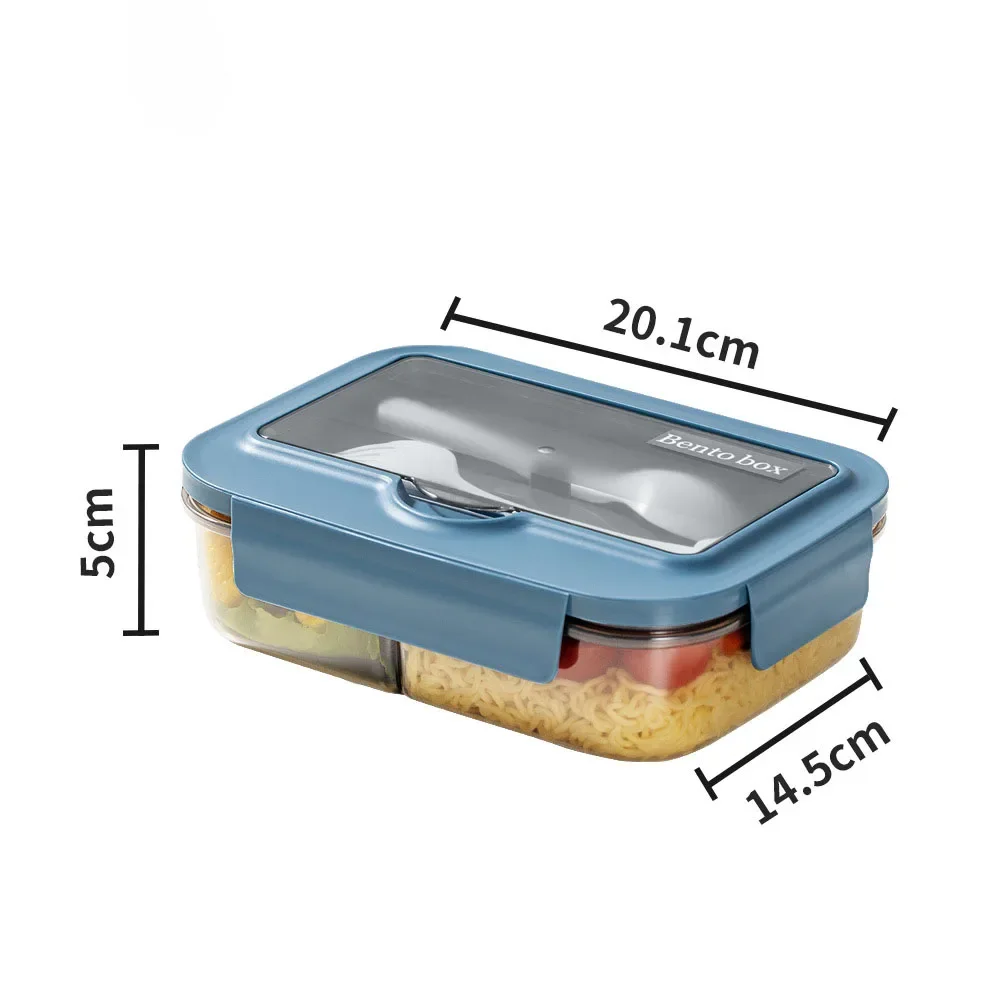 Lunch Box 1pc Portable Divided Insulated Nordic Style Box kitchen storage box,rice storage box,food storage container,food storage box,storage box