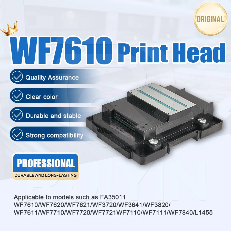 Epson WF-7610 프린트 헤드 WF7611 WF7620 WF7710 WF7720 WF7110 WF7210 L1455 프린터와 호환 가능 고품질 교체품