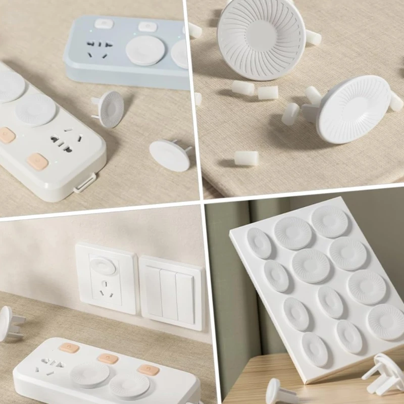 20Pcs Baby Socket Protective Covers V0 Flame Retardant Grade Suitable for Home School Child Safety Socket Covers Baby Protection