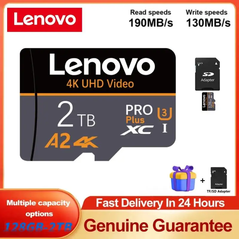 Scheda Di Memoria Sd Lenovo V30 Da 2Tb Scheda Micro Tf/Sd Da 128Gb Scheda Di Memoria Flash Ad Alta Velocità Class10 Scheda Sd Da 512Gb Spedizione Grat