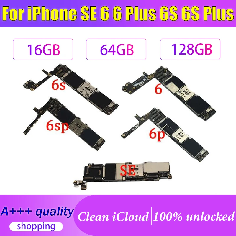Оригинальная Заводская разблокированная материнская плата для iPhone 6 Plus 6S без Touch