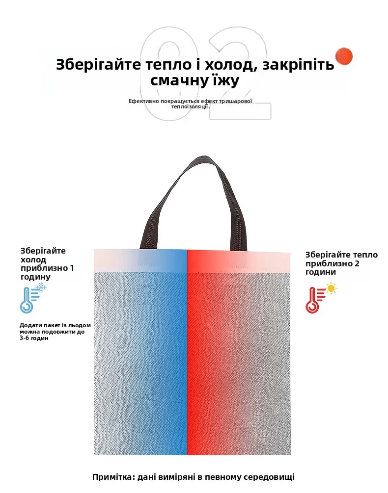 Disposable Aluminum Foil Thermal Bag – Handheld Non-Woven Food Carrier for Cakes, Desse... - SKU IPB01701 - UGI Packaging