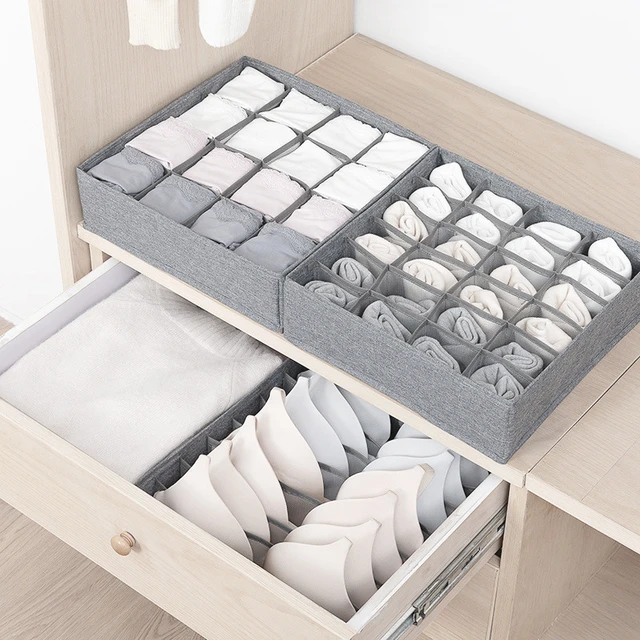 Organizador de ropa, organizador de calcetines y pantalones, caja  organizadora de Jeans para dormitorio, divisores de cajón, organizador de  armario, ropa interior, camisetas - AliExpress