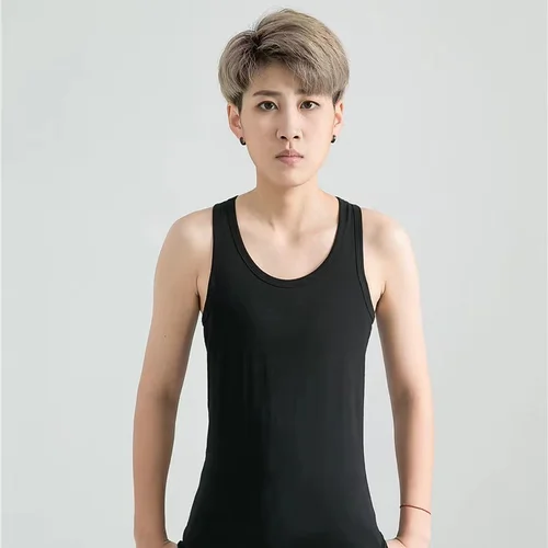 LES 코르셋 조끼, 긴 스타일, 잘 생긴 T 붕대, 편안한 코튼, LES 코르셋 플라스틱, 가슴 플랫 가슴, 스포츠 속옷 코르셋 3
