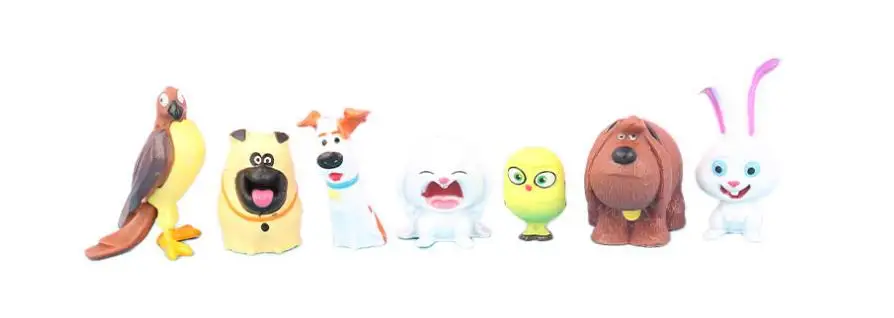 Secret Pets PVC Rabbit Snowball Gidget Mel Dog Max Duke Cat action figures toys 14 pcs Christmas Gift Toy