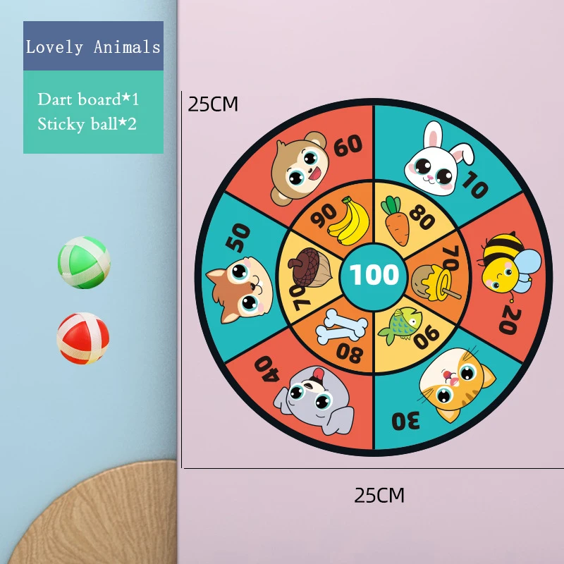 Kids dartboard sticky ball family interactive educational toy Christmas