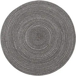 Boho Chic Cotton Woven Coasters - Set of 2, Heatproof & Multicolored - Perfect - Round (6)