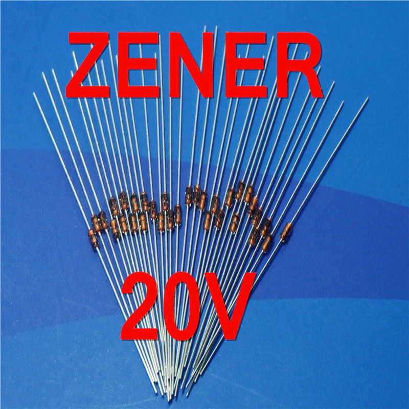 ( 500 pcs/lot ) 20V 1/2W Zener Diode, 0.5 Watt, DO 35 Package.diode