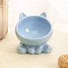 Cat Bowl Pet Accessories Ceramic Diagonal High Feet Cute Protection Cervical Spine Dog Bowl Drink Water Pet Supplies 4