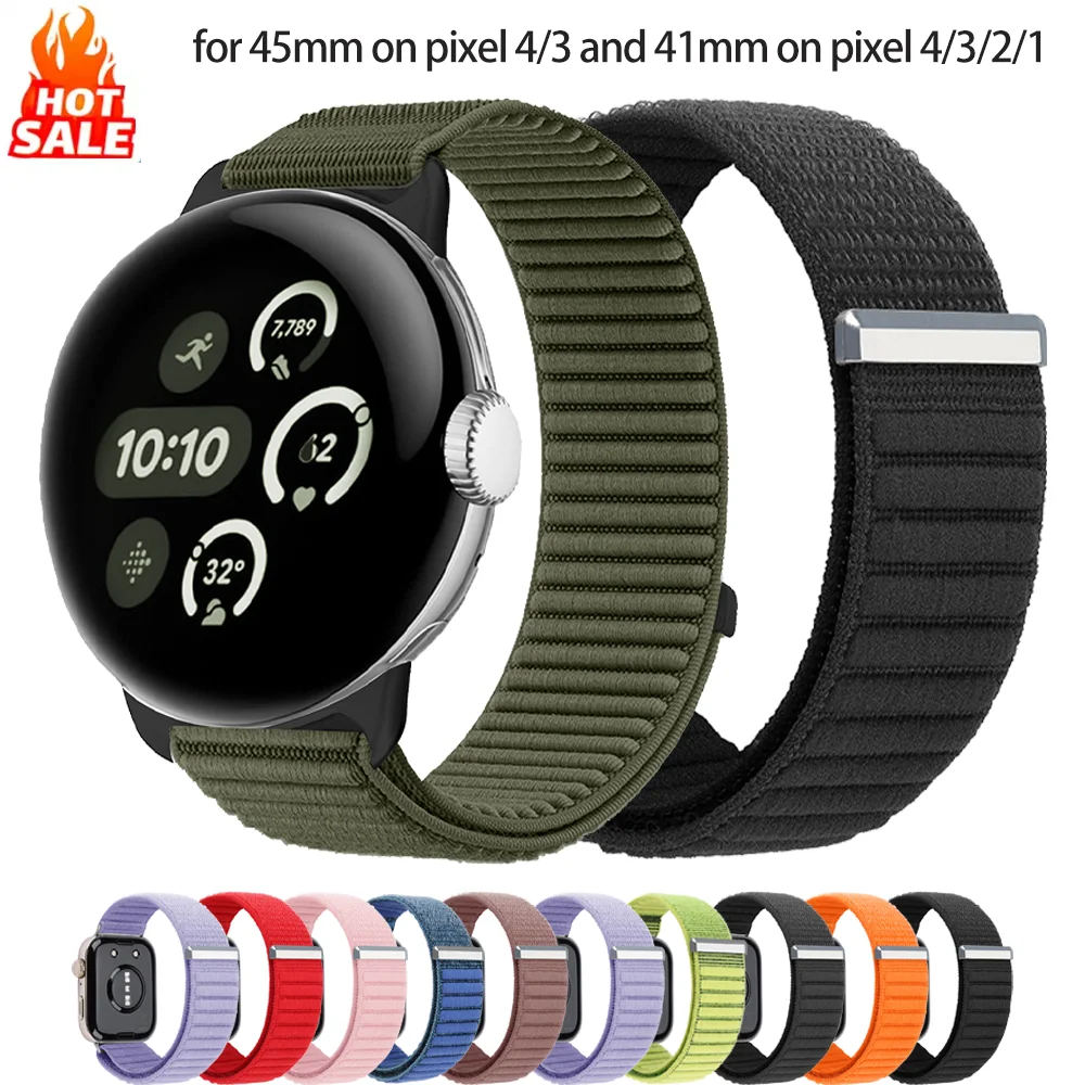 Nylon Loop Sport Strap - Comfortable Braided Bracelet for Smartwatch