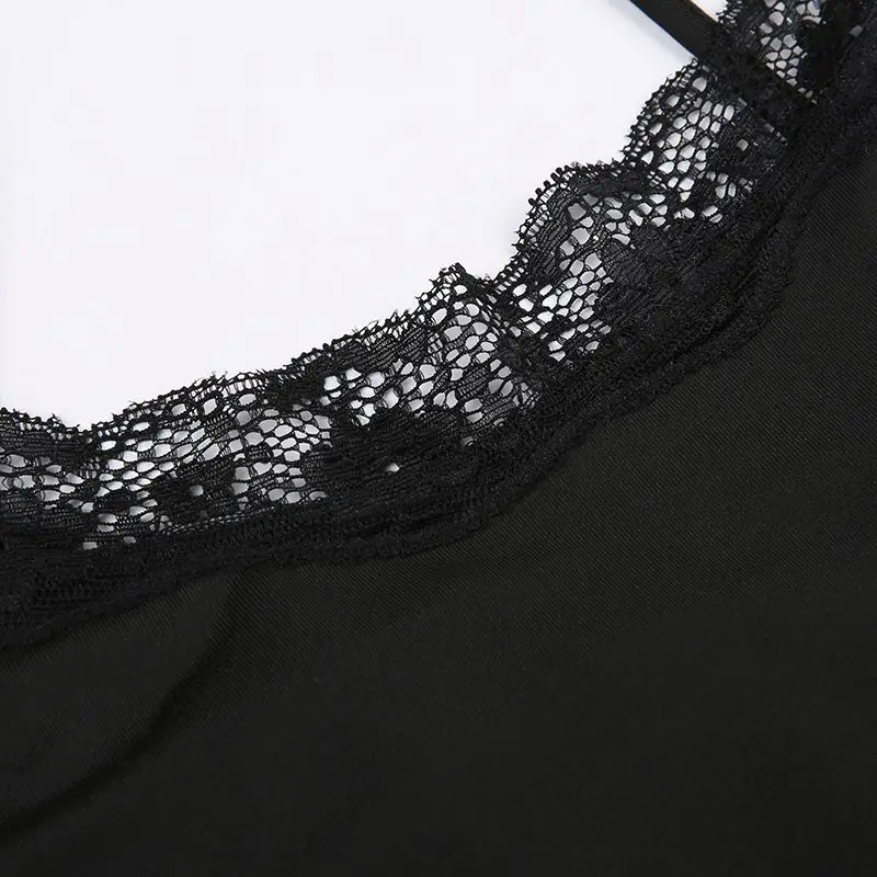 Summer Women's Clothing Sleeveless Lace Camisole Slash Neck Patchwork Solid Color Sexy Jumpsuits Commute Streetwear Rompers