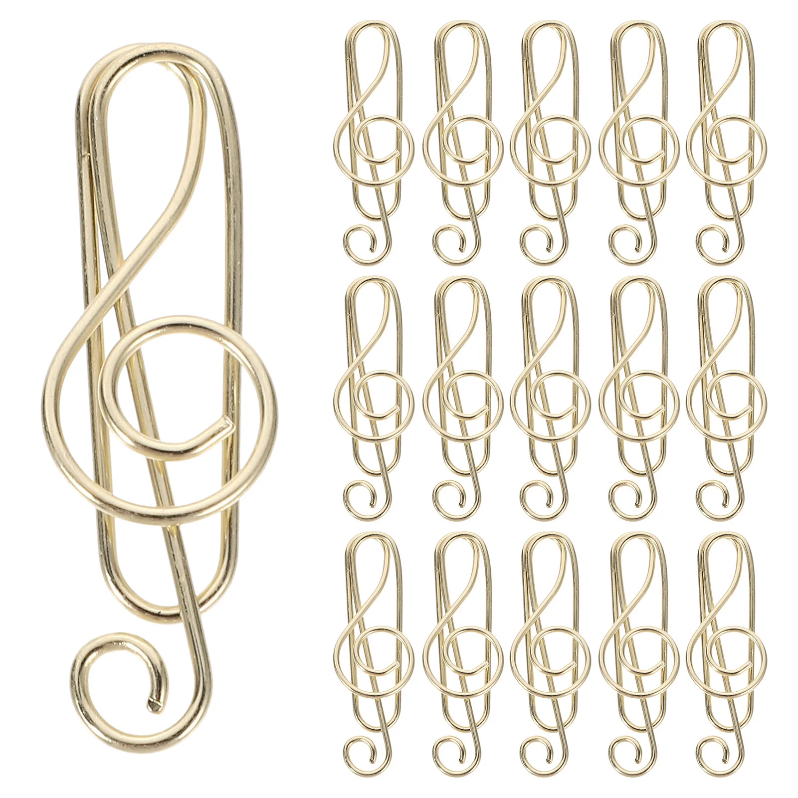 

50 шт., металлические зажимы для бумаги в форме музыкальных нот