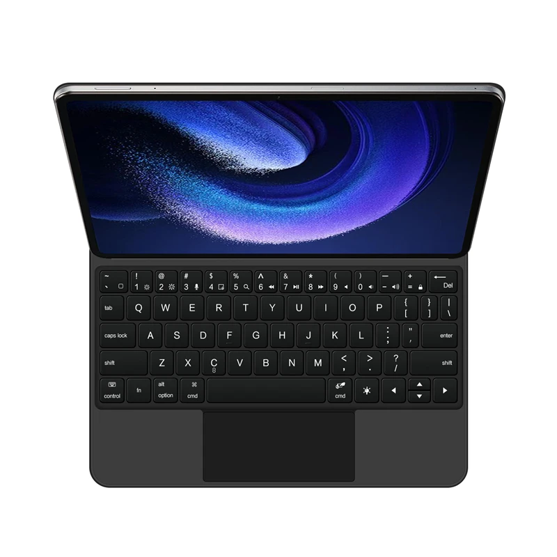 Teclado Mágico para Xiaomi Pad Pro 11 mi Pad Mipad6 Estojo de Proteção Magnética Teclado Trackpad Hebraico Alemão Japonês - Imagem 5