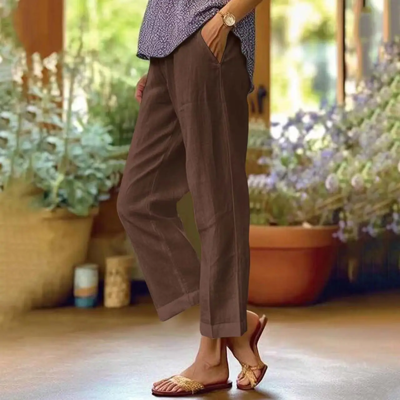 Dark brown pant only