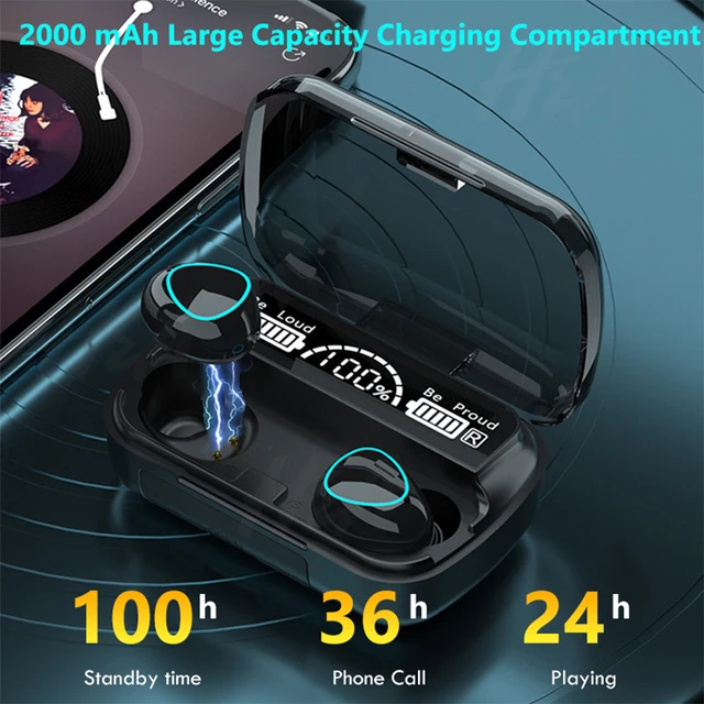 Audífonos  inalámbricos   M10    Tws, cascos con   pantalla   Led, Bluetooth (Entrega gratuita, pago al recibir) - Imagen 6