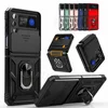 Slide Camera Lens Cover For Samsung Galaxy Z Flip 4 2022 Case Hinge Protection Magnetic Kickstand Military Shockproof Protective 1