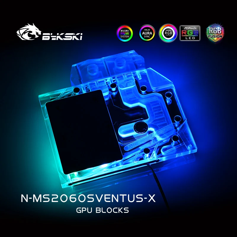 Water Block Water Cooled Rtx 2060 Bykski Water Block Use For MSI