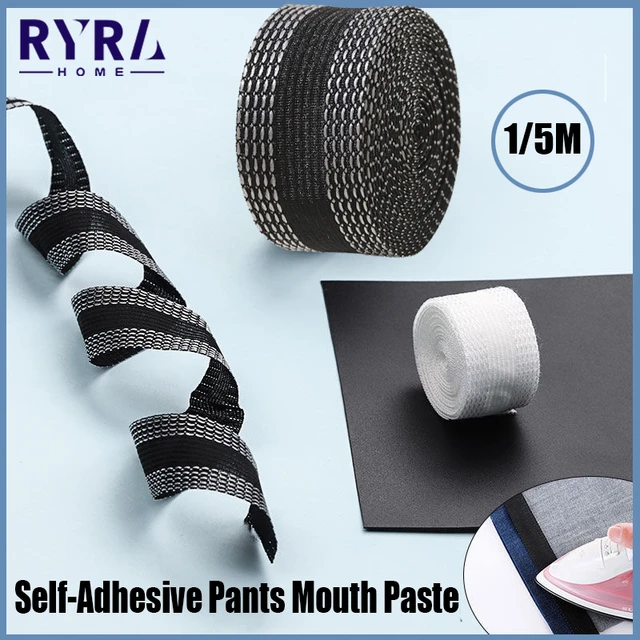 1/2/5M Iron-on Pants Edge Shorten Self-Adhesive Pants Mouth Paste Hem Tape  Fabric Tape for DIY Suit Pants Jeans Sewing Fabric