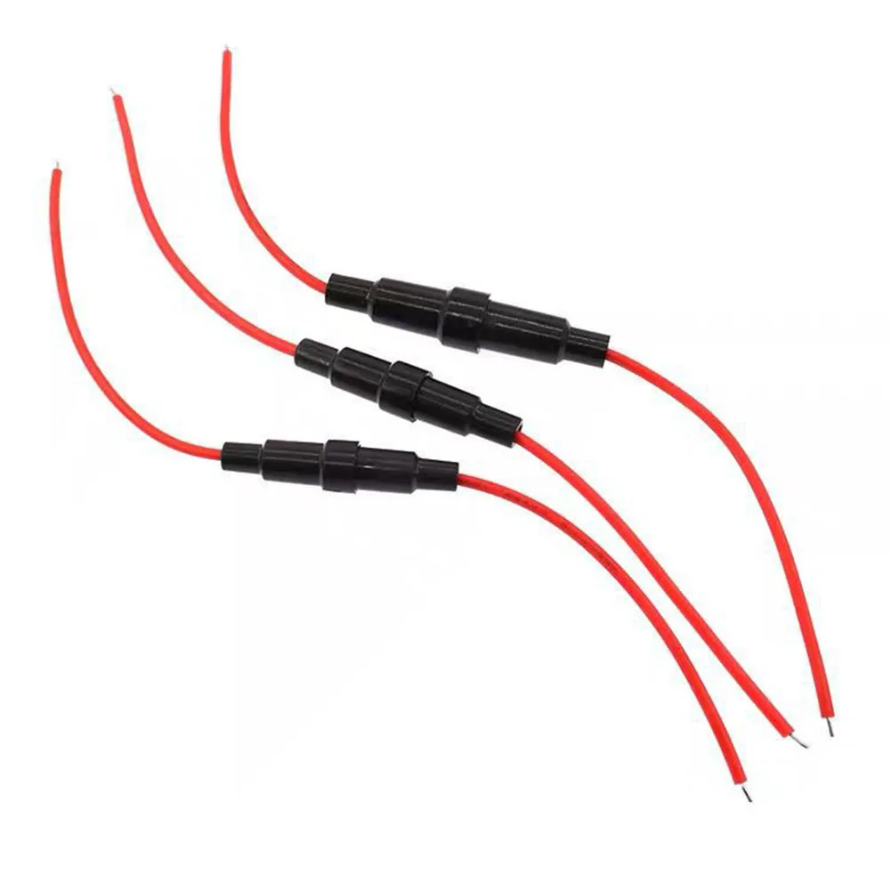 

Pack Of 10 Inline Fuse Holders FastBlow Screw Type Compatible With 6x30mm Glass Fuses And 22AWG Wire Connection