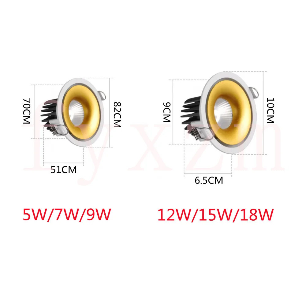 Рисунок 3 - Приглушаемые встраивасветодиодный