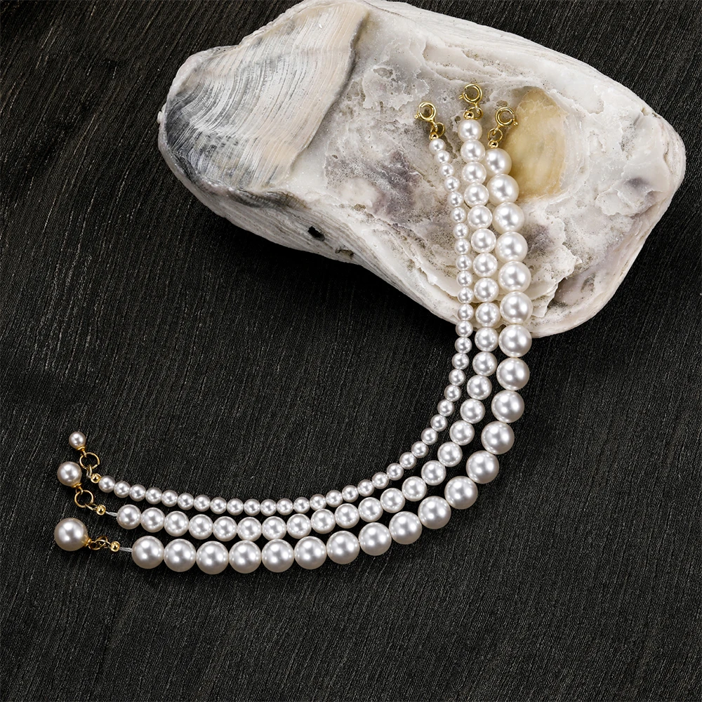 Trumium 925 Sterling Silver Real Pearl Bracelet for Women Girl Beaded Cultured Pearl Bangle Bridal Jewelry Gift 2