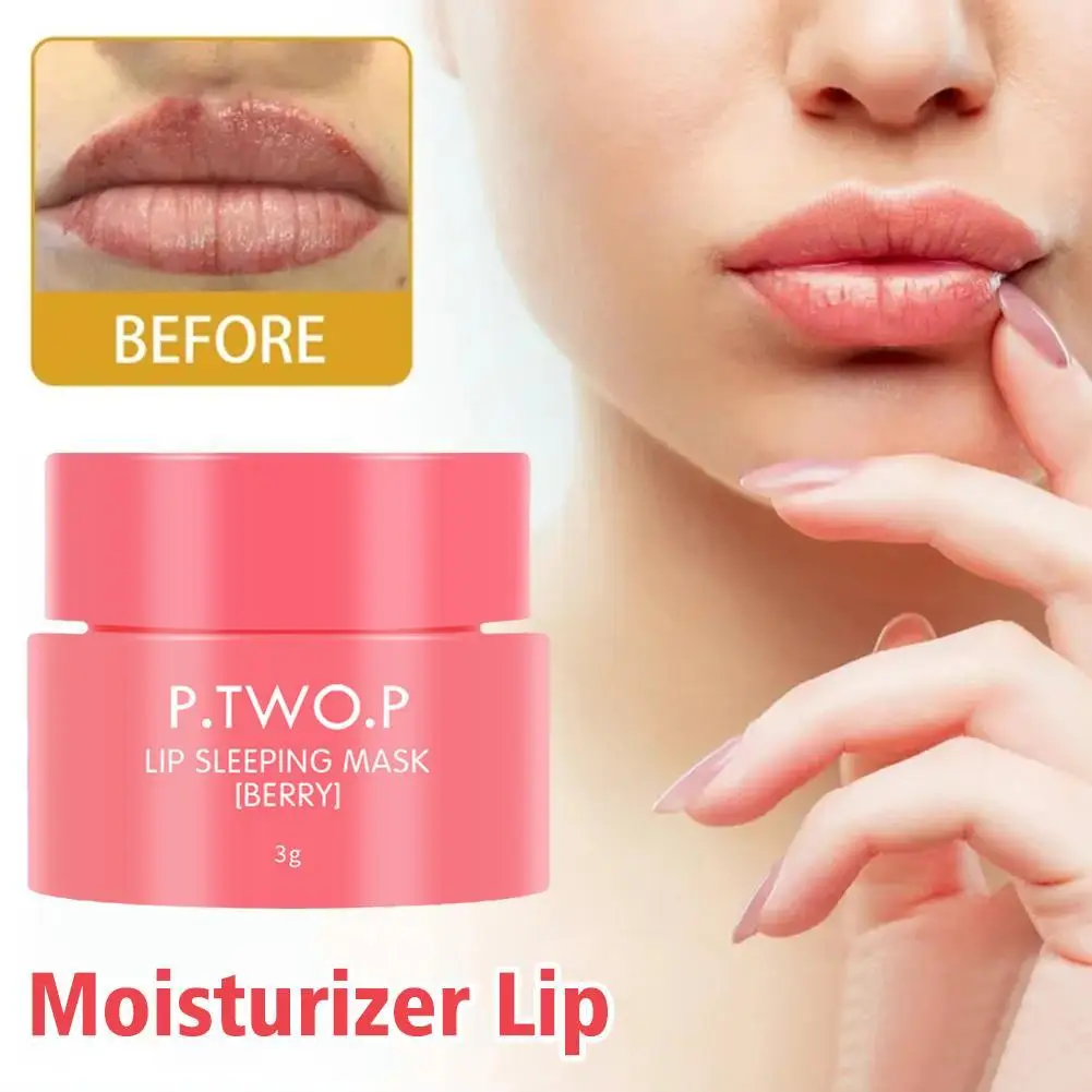 3g Moisturizing Lip Mask Exfoliating Lip Membrane Cream Anti Wrinkle Dry Collagen Essential Beauty Repaired Brighten Lip Care увлажняющий крем с коллагеном enough collagen moisture essential cream