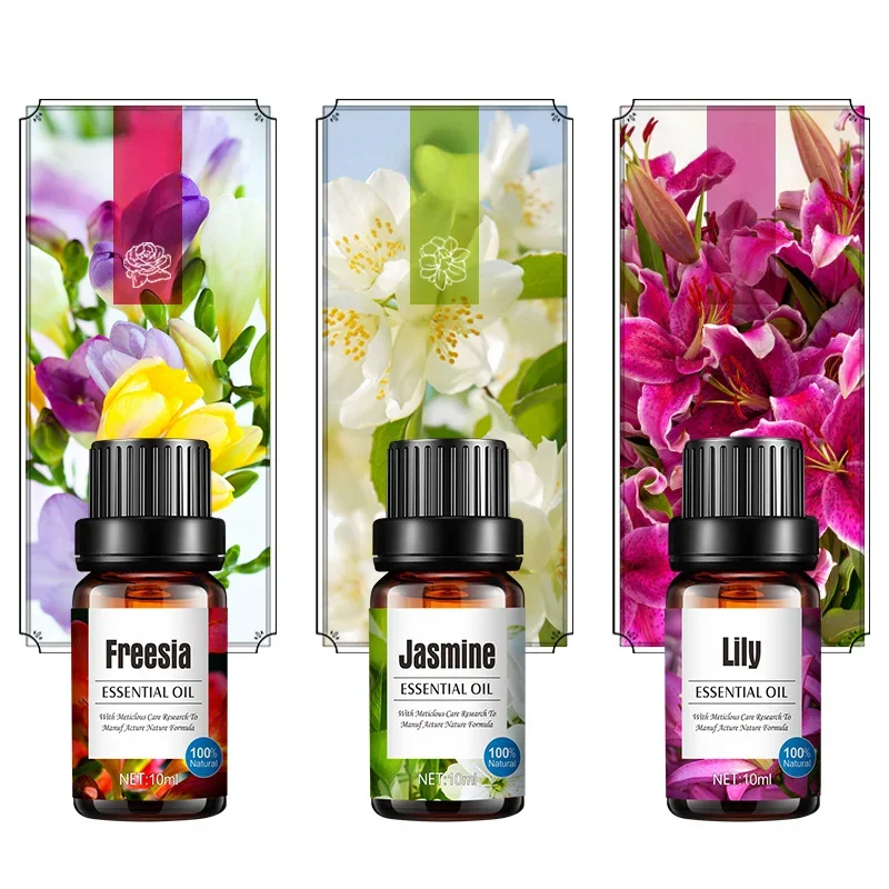 10ml Lavender Plant Lemon Essential Oil Humidifier Using Water-soluble Aromatherapy