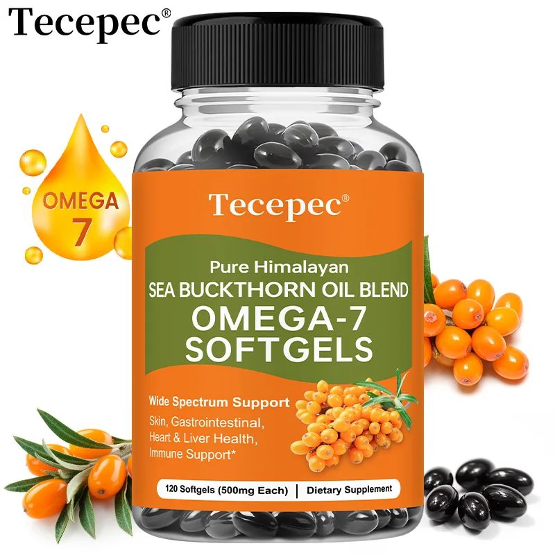 Organic Sea Buckthorn Oil Anti Aging Capsules 120 Count