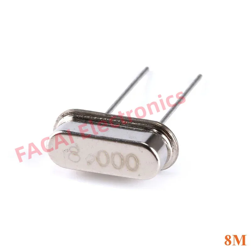 10pcs/lot 8.000M 8.000MHZ 8MHz 8 MHZ Quartz Crystal Resonator Passive Oscillator HC-49S