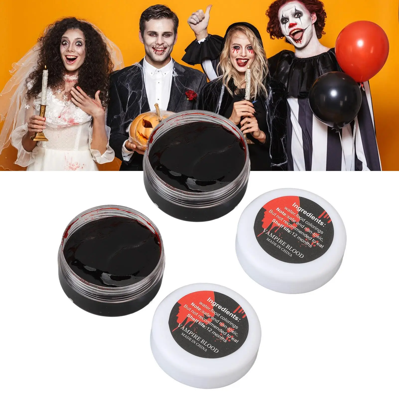 Realistic Halloween Fake Blood for Cosplay & Special Effects-Versatile Face & Body Painting Props
