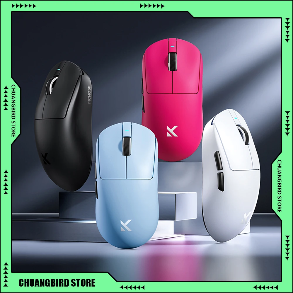 Gaming Mouse Wireless Mouse Wireless Gaming Mouse Ergonomic Mouse MCHOSE A7 Series PAW3950 E-Sports 2.4G Wireless 8K Receiver
