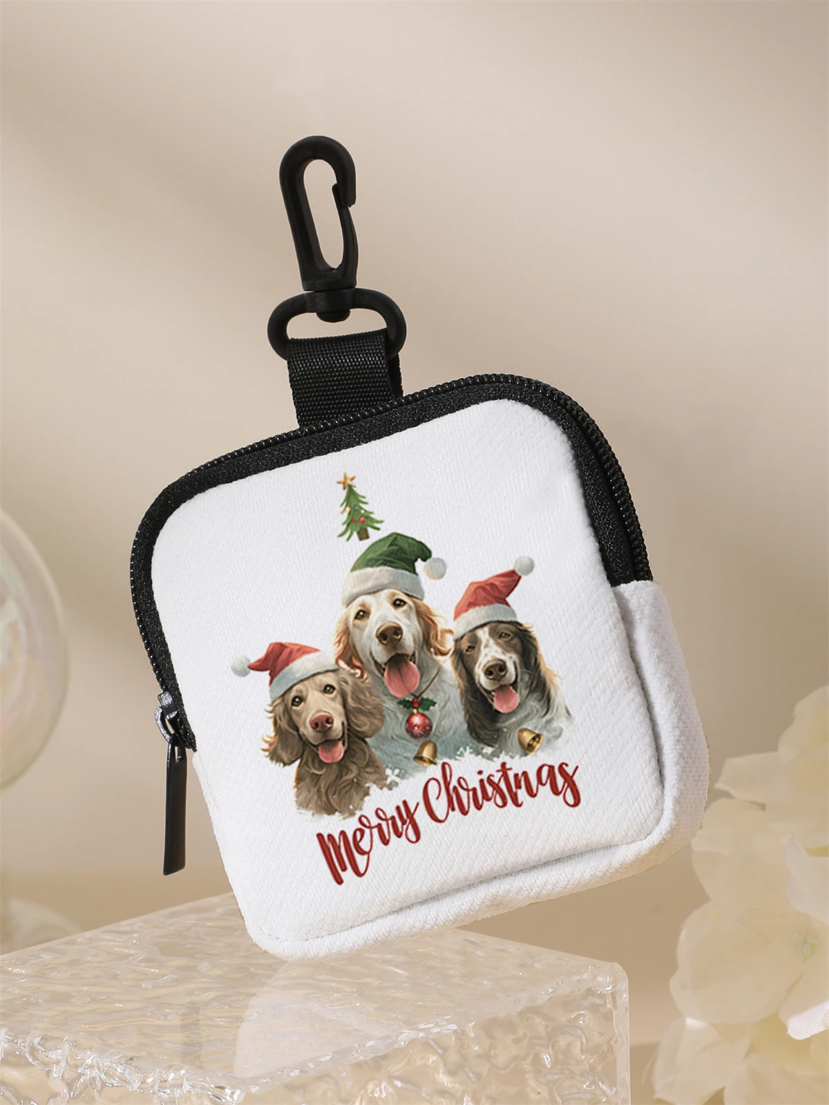 1 cartoon dog pattern large capacity coin wallet, digital printed coin wallet, and storage bag are ideal choices for gifts