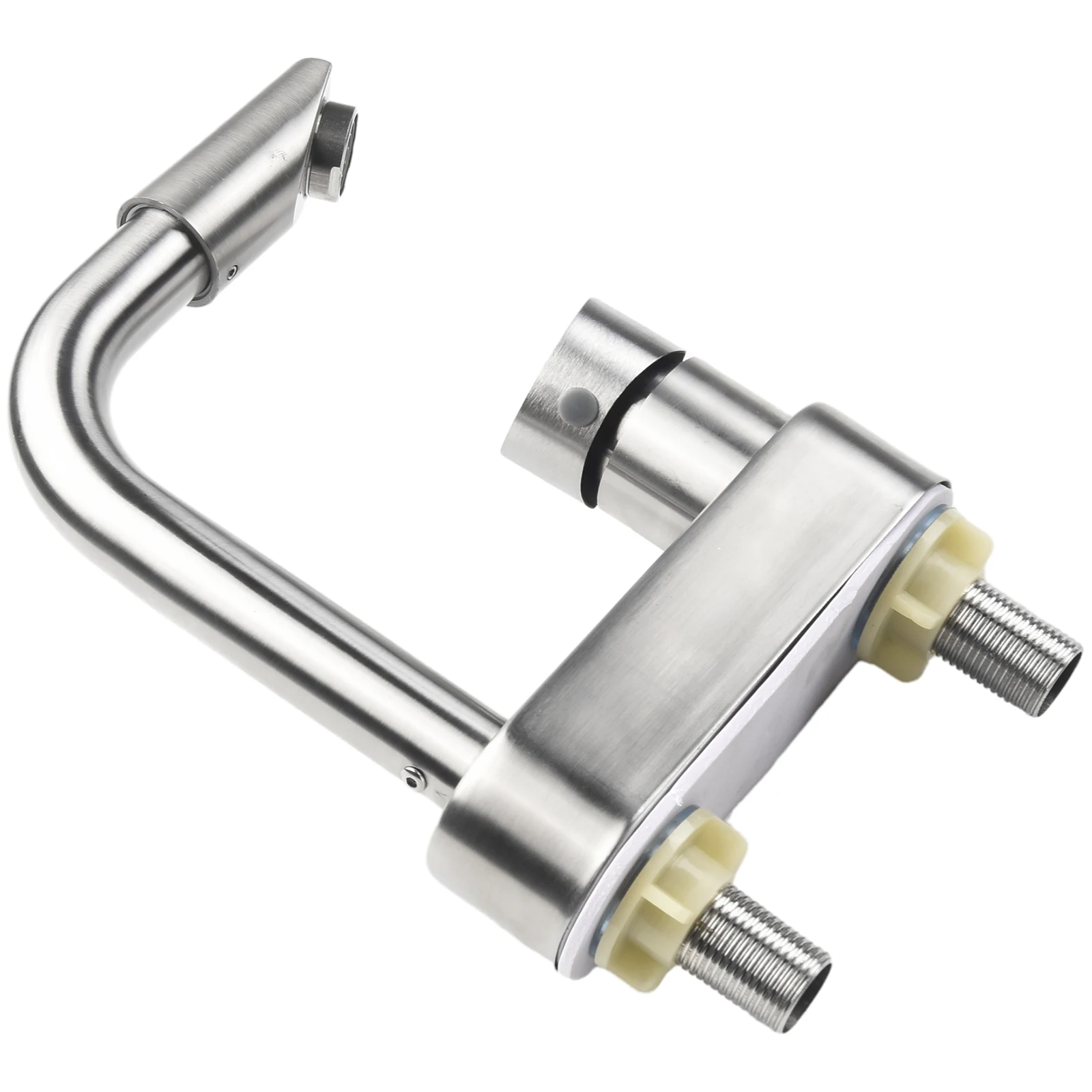 

Bathroom Basin Faucet Stainless Steel Hot Cold Wash Mixer Crane Tap Rotation Sink Faucets Double Hole Bathroom Tap