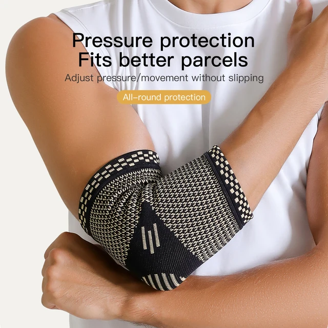 1Pcs Fitness Elbow Brace Compression Support Sleeve for Tendonitis, Tennis Elbow, Golf Treatment - Reduce Joint Pain 2