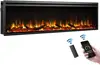 Austin in Wall Recessed & Wall Mounted Electric Fireplace (72") 5.78"D X 72"W X 18.91"H MULTI FLAME COMBINATIONS 1
