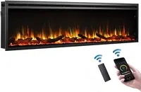 Austin in Wall Recessed & Wall Mounted Electric Fireplace (72") 5.78"D X 72"W X 18.91"H MULTI FLAME COMBINATIONS 1