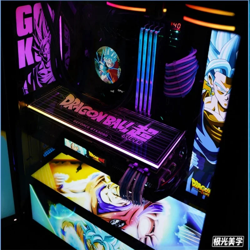 Painel de Iluminação Lateral para Placa Mãe Painel Lateral Gpu Backplate Argb 5v 3pin 12v Rgb 4pin Aura Sync Antec Dark Avenger Da601
