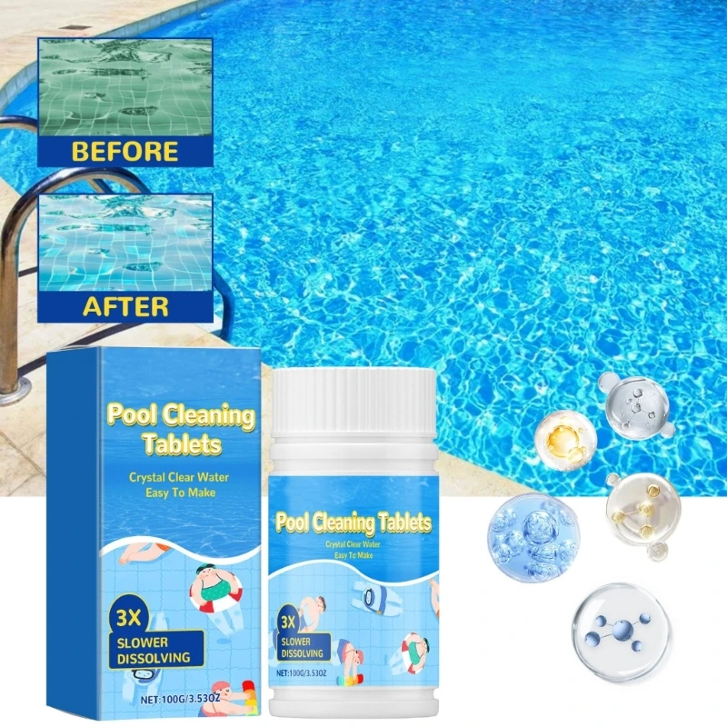 

Swimming Pool Cleaning Effervescent Tablets Dispenser Clear Disinfects Swimming Pool Clarifications Cleaning Tool