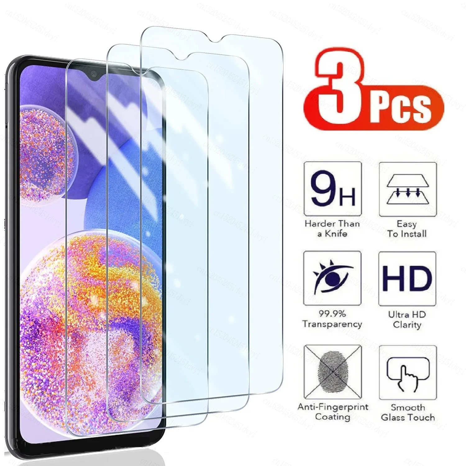 

3PCS 999D Tempered Glass For Samsung Galaxy A03 A13 A33 A53 A73 M23 M33 M53 Screen Protector A02 A12 A22 A32 A52 A72 Glass Film