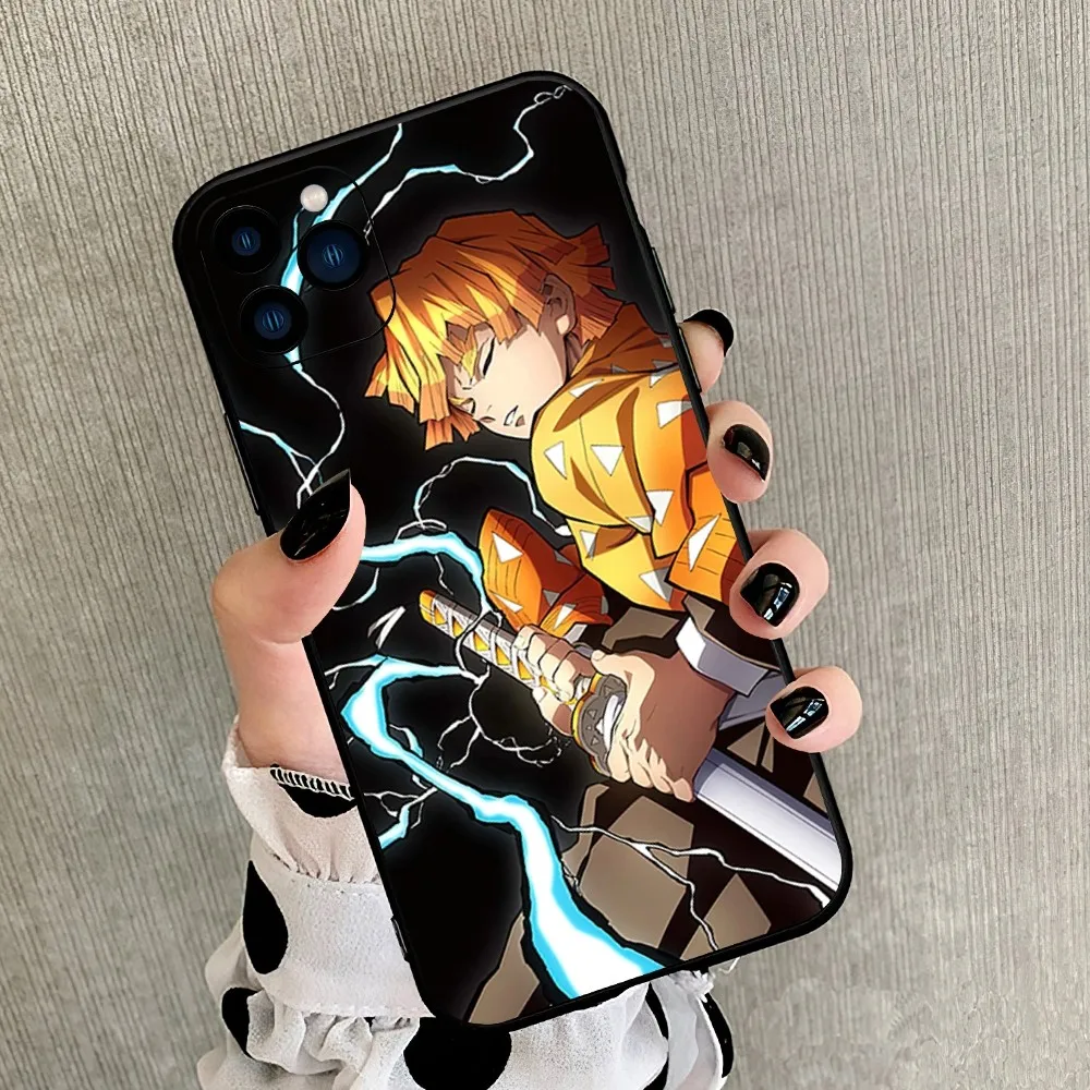 thumbnail image 1 of Bilinbili-funda de teléfono de Anime Demon Slayer Sanemi, carcasa para iPhone 8, 11, 12, 13, 14, 15, Mini, X, XR, XS PRO MAX Plus, 1 of 5
