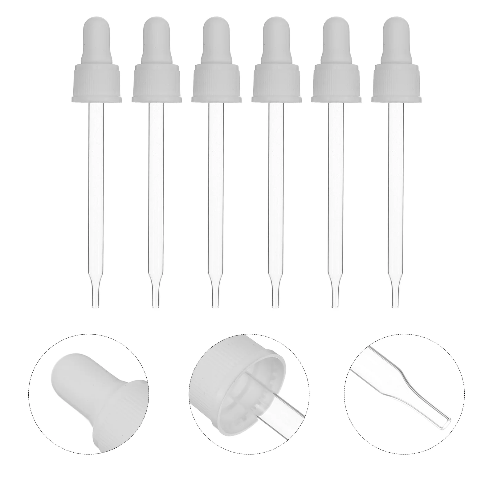 

6 Pcs Soda Dropper Bubbly Water Glass Pipette Droppers Pipettes for Making