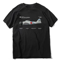 A6M Zero Risen WWII Japan Airplane FighterT Shirt. New 100% Cotton Short Sleeve O-Neck Casual T-shirts Loose Top Size S-3XL
