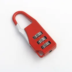 Colorful Mini Combination Lock (Red)