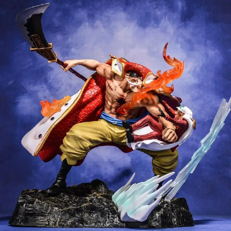 Un pezzo 22cm figura Anime barba bianca Vs Akainu Action Figures statua figurina intercambiabile