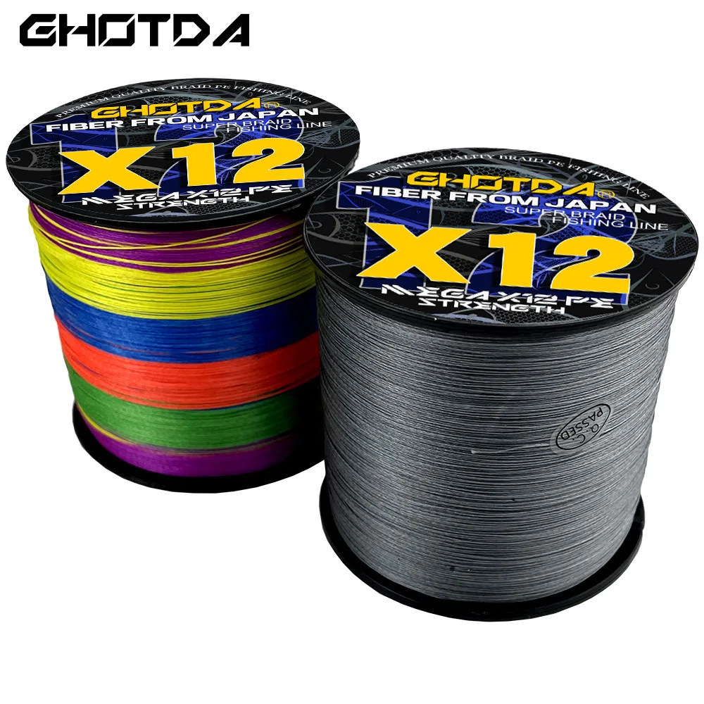 

Плетеная рыболовная леска GHOTDA из ПЭ, 500/300/100 м, 4 цвета